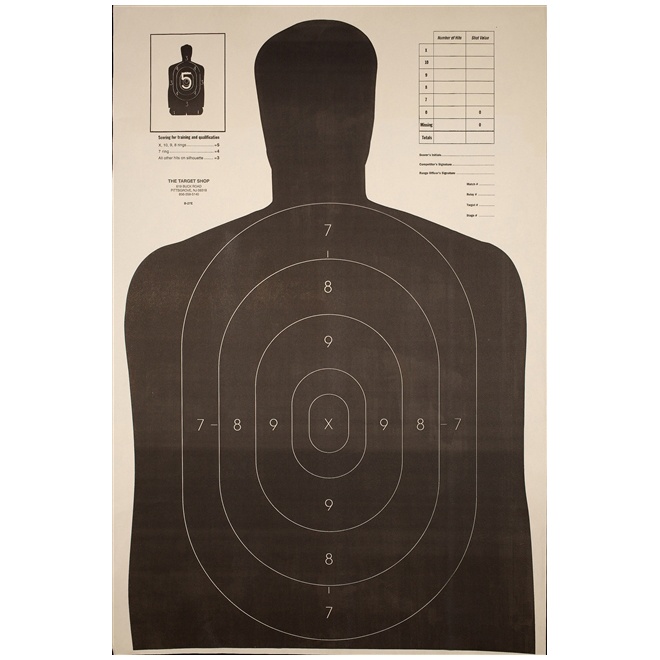 Details about   B27-E Silhouette Targets 250 Red Silhouette Qty:250 Pistol Rifle Range B-27E 